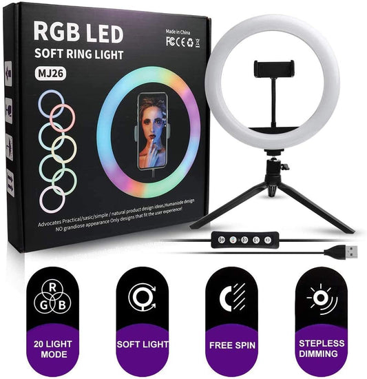 20cm LED Ring Light With Multi Colors RGB