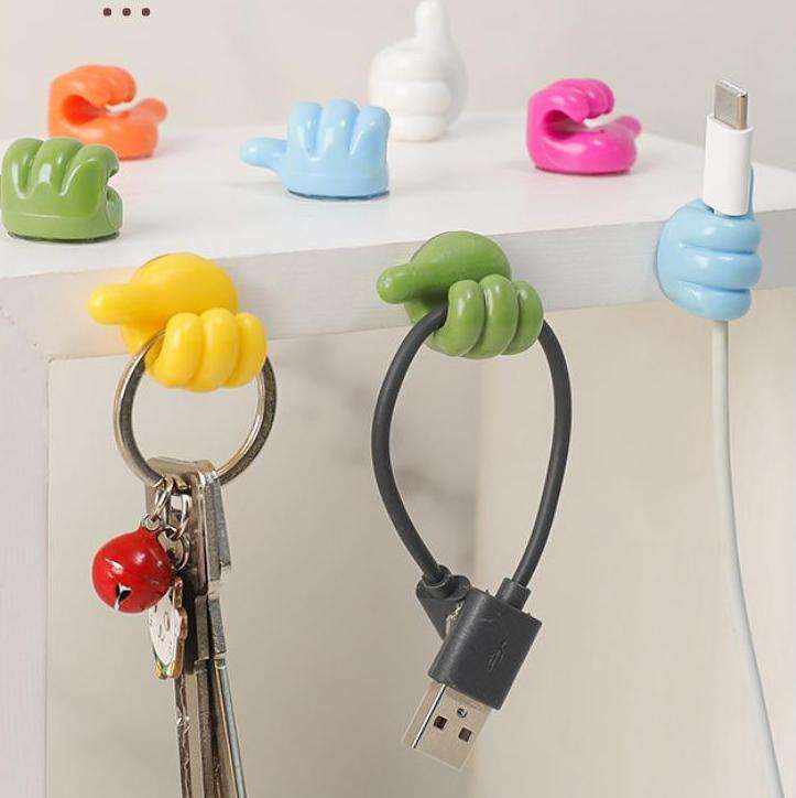 Silicone Thumb Hook & Cable Management Organizer