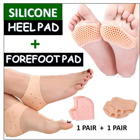 Silicone Heel Gel Protector & Silicone Soft Forefoot Pads