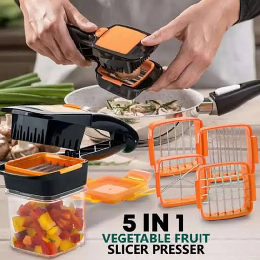 Stainless Steel 5 in 1 Vegetables Cutter High Quality
