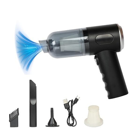 Vacuum Cleaner, Portable Mini Vacuum Cordless with Digital Display Lightweight Handheld for Pet Hair, Car, Home, Office, Kitchen(Silver)