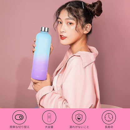 Time Marked Water Bottle,