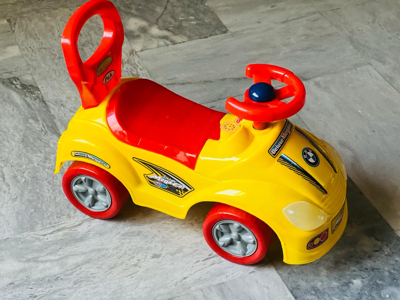 "Mega Car" manual ride-on push car for kids