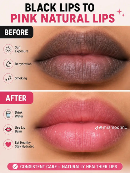 Dual Color Lip Mask | Lighten and moisturize Strawberry Vitamin C Flavored