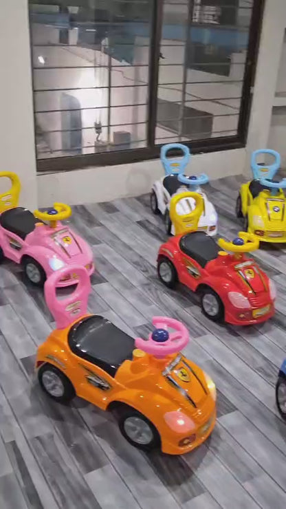 "Mega Car" manual ride-on push car for kids