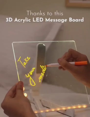 Magic LED Drawing Board / Dry Erase Glow Note Doodle Pad - Pens, Adapter &amp; Accessories / Gifts 2026 for Kids, Girls, LOVER SMS, Boys &amp; Teens